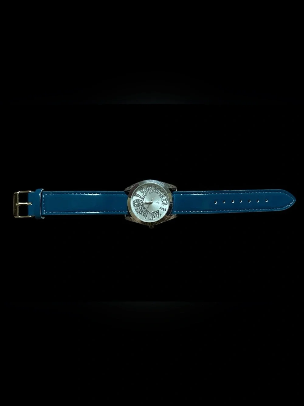 Blue Women's Fashion Watch with Crystal Accent Dial